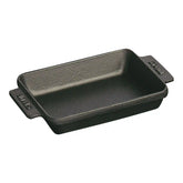 Staub | 5.5-x 4.25 inch, Rectangular, Mini Baker, Matte Black | Cast Iron