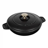 Staub | 8-inch, Round, Covered Baking Dish With Lid, Matte Black | Cast Iron