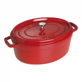 Staub | 5.75 qt, Oval, Dutch Oven, Cherry | Cast Iron