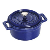 Staub | 0.25 qt, Mini Round Dutch Oven, Dark Blue | Cast Iron
