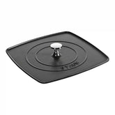 Staub | Square, 10.3" Grill Press, Matte Black | Cast Iron