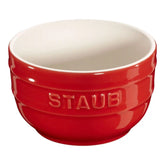 Staub | 3.5-inch / 2-pc, Prep Bowl Set, Cherry | Stoneware