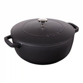 Staub | 3.75 qt, French oven, Matte Black - Factory Second | Cast Iron