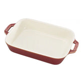 Staub | 7.5-x 6.5-inch, Rectangular, Baking Dish, Rustic Red | Stoneware