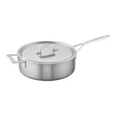 Demeyere | 6.5 qt Sauté Pan With Helper Handle And Lid, 18/10 Stainless Steel | Industry 5