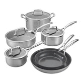 ZWILLING | 10-pc, 18/10 Stainless Steel, Pots And Pans Set Ceramic Coating | Energy Plus