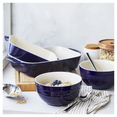 Staub | 4-pc, Baking And Bowl Set, Dark Blue | Stoneware
