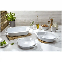 Staub | 3-pc, Mixed Baking Dish Set, White | Stoneware