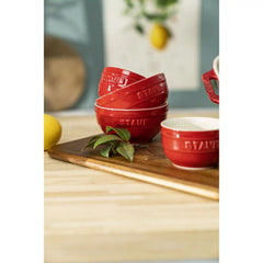 Staub | 3.5-inch / 2-pc, Prep Bowl Set, Cherry | Stoneware