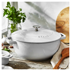 Staub | 3.75 qt, Essential French Oven, Pure White | Cast Iron
