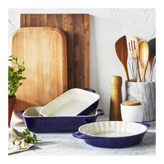 Staub | 3-pc, Ovenware set, Dark Blue | Stoneware