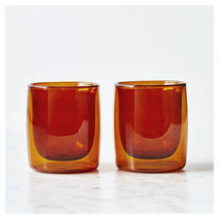 ZWILLING | 2-pc Tumbler Glass Set - Amber, Double Wall | Sorrento Bar
