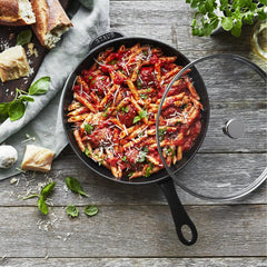 Staub | 10-inch, Daily Pan With Glass Lid, Matte Black | Cast Iron