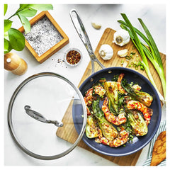 ZWILLING | 2-pc, Stainless Steel, Ceramic Coating, Non-stick, Fry Pan With Lid Set , No-Color | Clad CFX