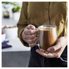 ZWILLING | 12-oz-/-2-pc Coffee Glass Mug Set | Sorrento Plus Double Wall Glassware