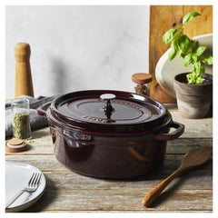 Staub | 5.75 qt, Oval, Dutch Oven, Grenadine | Cast Iron