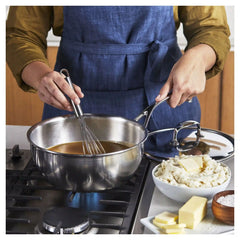 Demeyere | 3.5 qt Saucier, 18/10 Stainless Steel | Atlantis