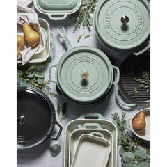 Staub | 5-pc, Mixed Baking Dish Set, Eucalyptus | Stoneware