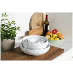 Staub | 11.5-inch, Shallow Serving Bowl, White | Stoneware