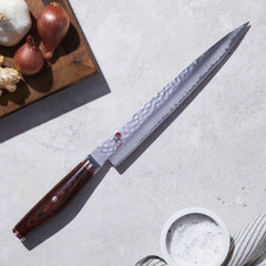 MIYABI | 9.5-inch Pakka Wood Slicing/Carving Knife | ARTISAN 6000MCT