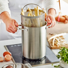 Demeyere | 4.8 qt Asparagus/Pasta Cooker Set, 18/10 Stainless Steel | Resto