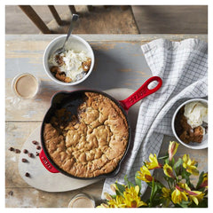 Staub | 8.5-inch, Traditional Deep Skillet, Cherry | Cast Iron