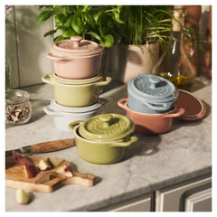 Staub | 6-pc, Mini Round Dutch Oven Set Macaron, Mixed Colors | Stoneware