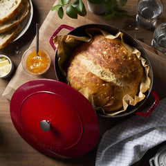 Staub | 6 qt, Wide Oval French Oven, Cherry | Cast Iron