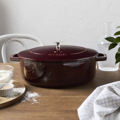 Staub | 6 qt, Wide Oval French Oven, Grenadine | Cast Iron