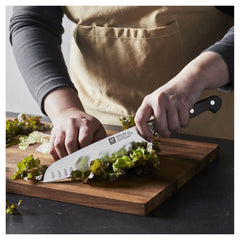 ZWILLING | 7-inch, Hollow Edge Slim Santoku Knife | Pro