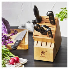 ZWILLING | 7-pc, Knife block set, Natural | Gourmet