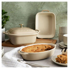 Staub | 4-pc, Mixed Baking Dish Set, Sesame | Stoneware
