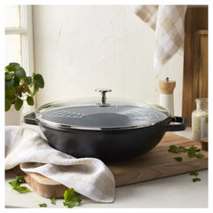 Staub | 12-inch, Perfect Pan, Matte Black | Cast Iron