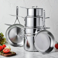 Demeyere | 10-pc, 18/10 Stainless Steel, Pots And Pans Set | Industry 5