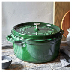 Staub | 2.75 qt, Round, Dutch Oven, Basil | Cast Iron