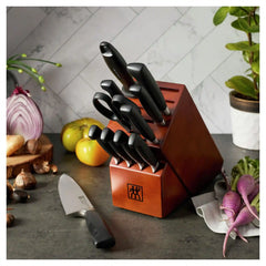 ZWILLING | 12-pc, Knife block set, Walnut | Four Star