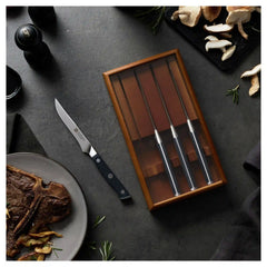 ZWILLING | 4-pc, Steak Knife Set With Wood Presentation Box | Spectrum