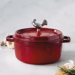 Staub | Animal Knob - Rooster | Cast Iron - Accessories
