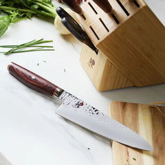 MIYABI | 7-pc, Knife block set, Natural | Artisan