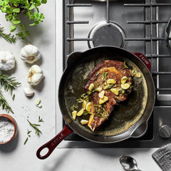 Staub | 11-inch, Traditional Deep Skillet, Grenadine | Cast Iron