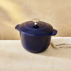 Staub | 1.5 qt, Petite French Oven, Dark Blue | Cast Iron