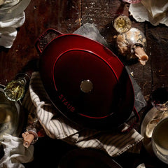 Staub | 6 qt, Wide Oval French Oven, Grenadine | Cast Iron