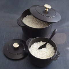 Staub | 1.5 qt, Petite French Oven, Matte Black | Cast Iron