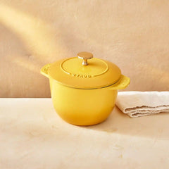 Staub | 1.5 qt, Petite French Oven, Citron | Cast Iron