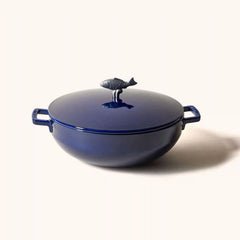 Staub | 5 qt, Bouillabaisse Pot, Dark Blue | Cast Iron