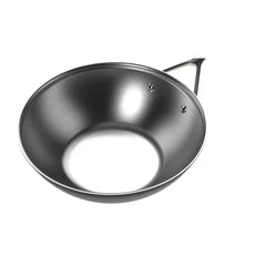 Demeyere | 12-inch, 18/10 Stainless Steel, Wok, Silver-Black | Black 5