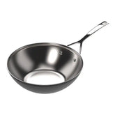 Demeyere | 12-inch, 18/10 Stainless Steel, Wok, Silver-Black | Black 5