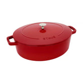 Staub | 6 qt, Wide Oval French Oven, Cherry | Cast Iron