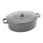 Staub | 6 qt, Wide Oval French Oven, Graphite Grey | Cast Iron