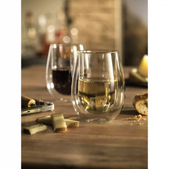 ZWILLING | 10-oz / 2-pc  Stemless White Wine Glass | Sorrento Double Wall Glassware